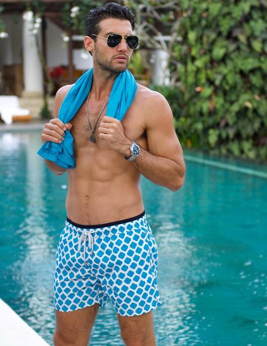 Men's South Beach Sports Swim Shorts - Morocco