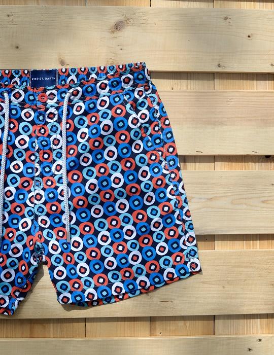 Men's Bora Bora Tailored Swim Shorts - Square Circle