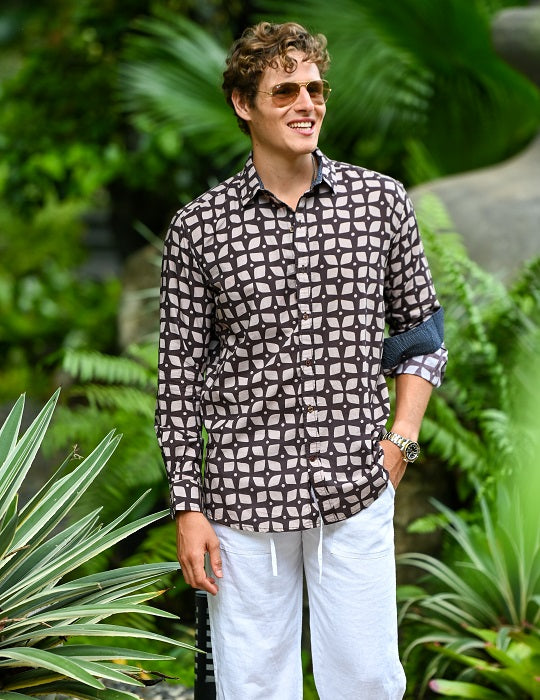Men's St-Jean Lightweight Cotton Voile Shirt – Clover Big