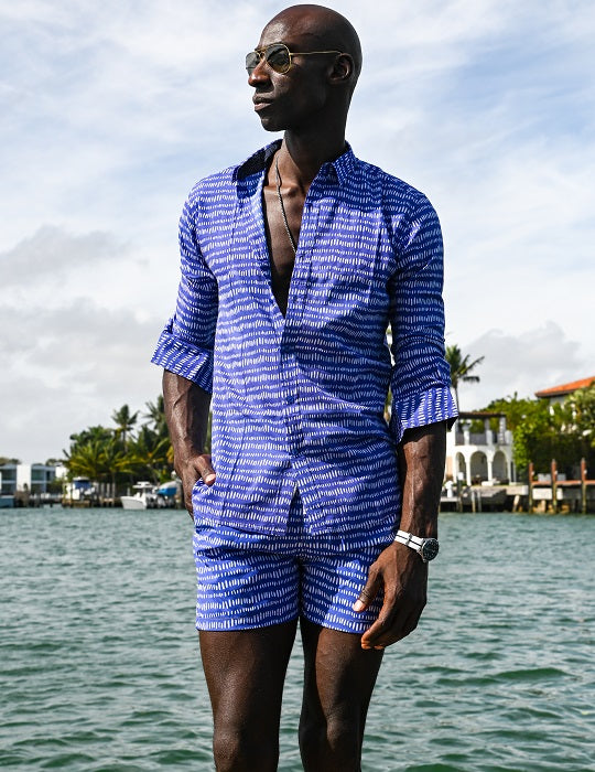 Men's St-Jean Lightweight Cotton Voile Shirt – Dash Dots