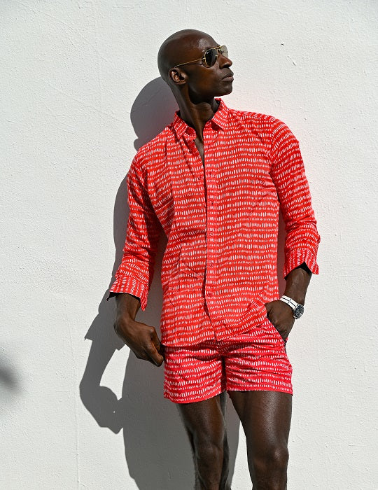 Men's St-Jean Lightweight Cotton Voile Shirt – Dash Dots