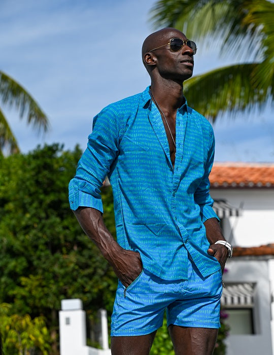 Men's St-Jean Lightweight Cotton Voile Shirt – Dash Dots