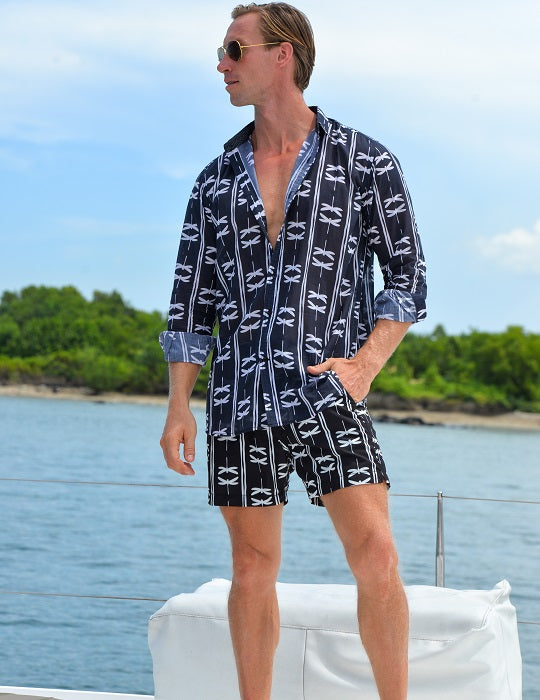 Men's St-Jean Lightweight Cotton Voile Shirt – Dragonfly