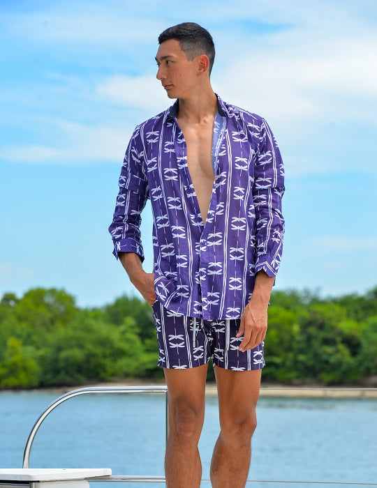Men's St-Jean Lightweight Cotton Voile Shirt – Dragonfly