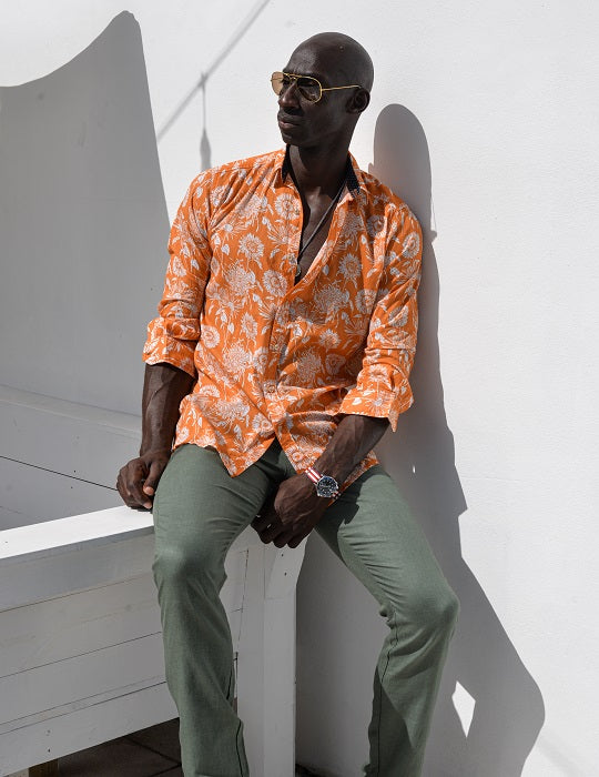 Men's St-Jean Lightweight Cotton Voile Shirt – Forest