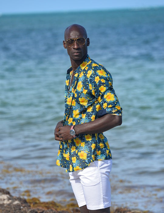 Men's St-Jean Lightweight Cotton Voile Shirt – New Hibiscus