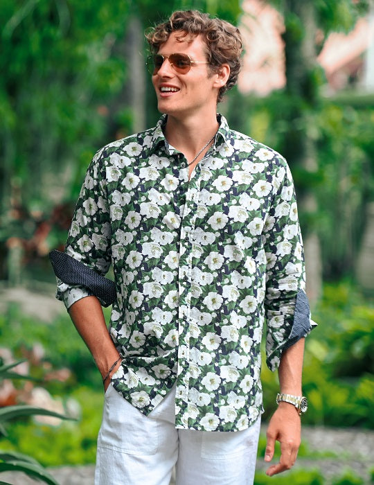 Men's St-Jean Lightweight Cotton Voile Shirt – Rose