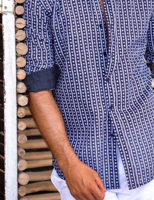 Men's St-Jean Lightweight Cotton Voile Shirt – Shibori