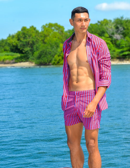 Men's St-Jean Lightweight Cotton Voile Shirt – Stripes