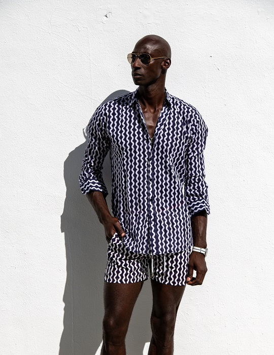 Men's St-Jean Lightweight Cotton Voile Shirt – Wavy