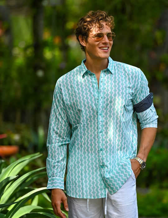 Men's St-Jean Lightweight Cotton Voile Shirt – Wavy