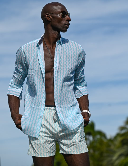 Men's St-Jean Lightweight Cotton Voile Shirt – Wavy