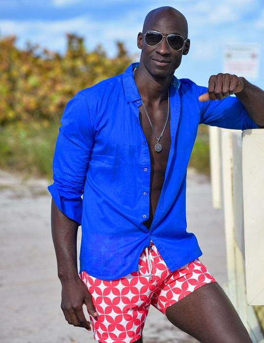 Men's St-Jean Lightweight Cotton Voile Shirt – Royal Blue