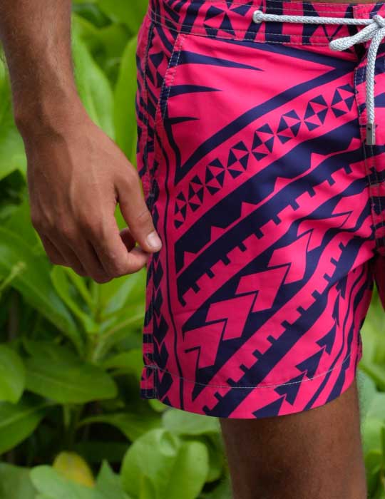 Men's Bora Bora Tailored Swim Shorts - Poly Tattoo