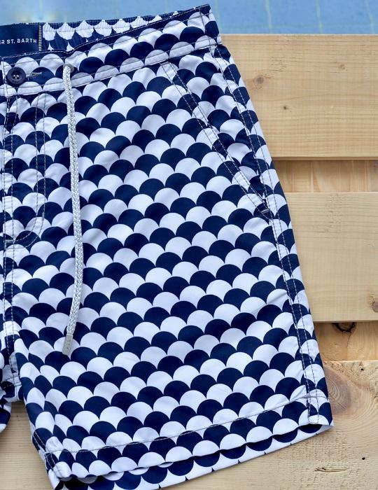 Men's Bora Bora Tailored Swim Shorts - Scales