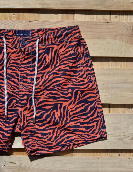 Men's Bora Bora Tailored Swim Shorts - Zebra