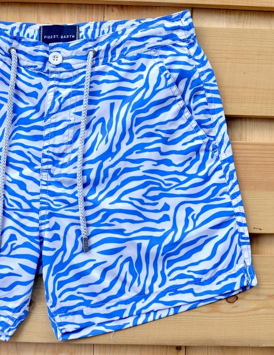 Men's Bora Bora Tailored Swim Shorts - Zebra