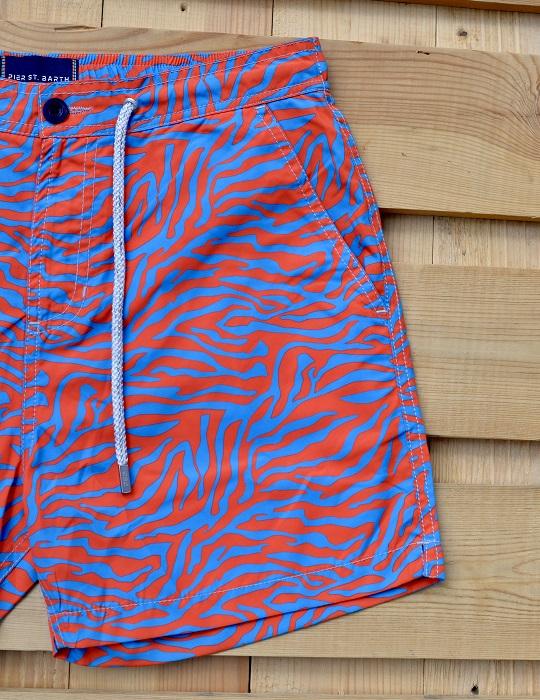 Men's Bora Bora Tailored Swim Shorts - Zebra