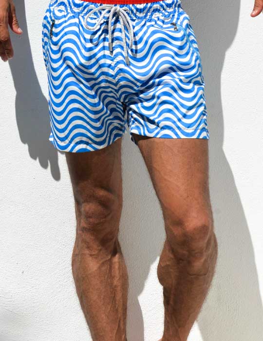 Men's Cannes Sports Swim Shorts - Wave