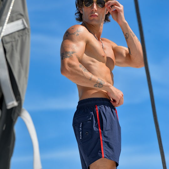 Men's Catamaran Sports Swim Shorts - Solid Tape