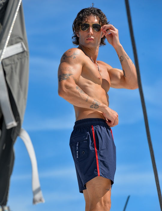 Men's Catamaran Sports Swim Shorts - Solid Tape