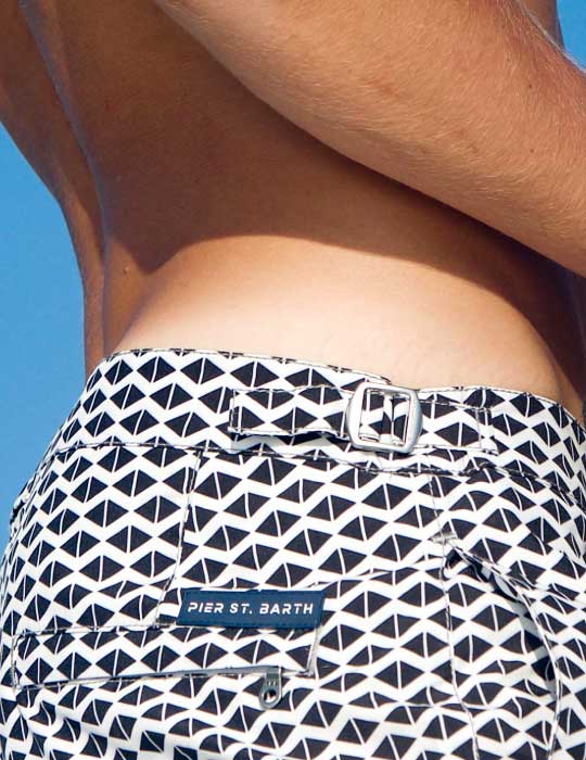 Men's Hamptons Tailored Swim Shorts - Mini Diamond