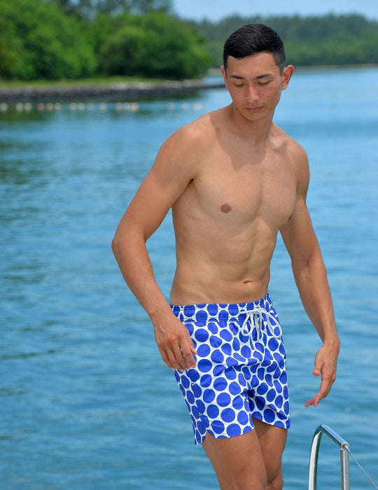 Men's Lebron Sports Swim Shorts - Polka Dots