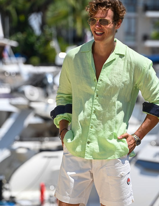 Men's Madrid Long Sleeve Camp Collar Shirts