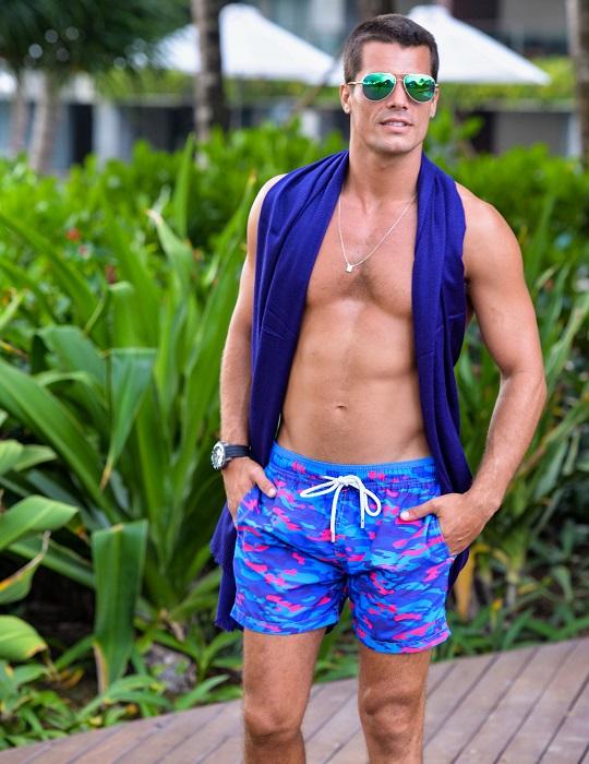 Men's Pier Sports Swim Shorts - Camo Prints