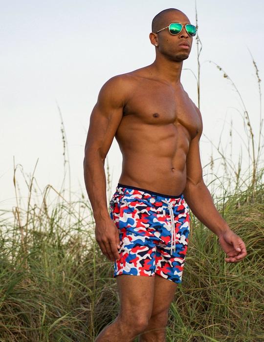Men's Pier Sports Swim Shorts - Camo Prints