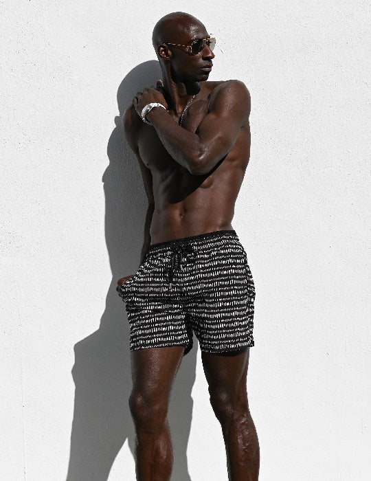 Men's Pier Sports Swim Shorts - Dash Dots