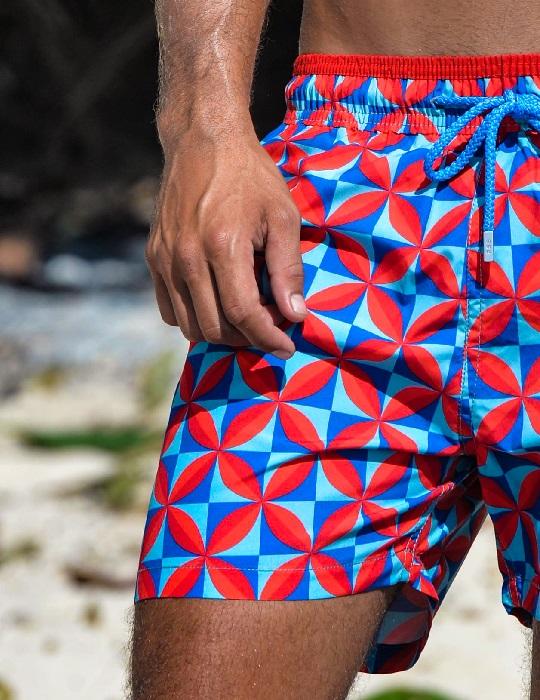 Men's Pier Sports Swim Shorts - Geoflower