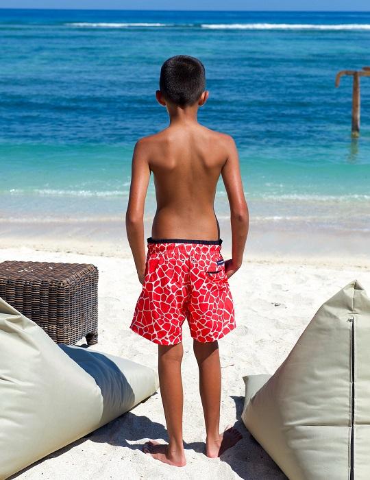 Men's Pier Sports Swim Shorts - Giraffe
