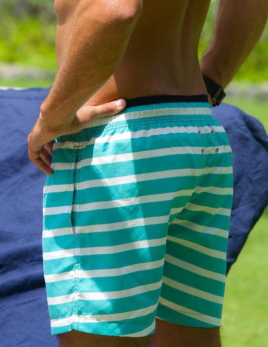 Men's Pier Sports Swim Shorts - Horizontal Stripes