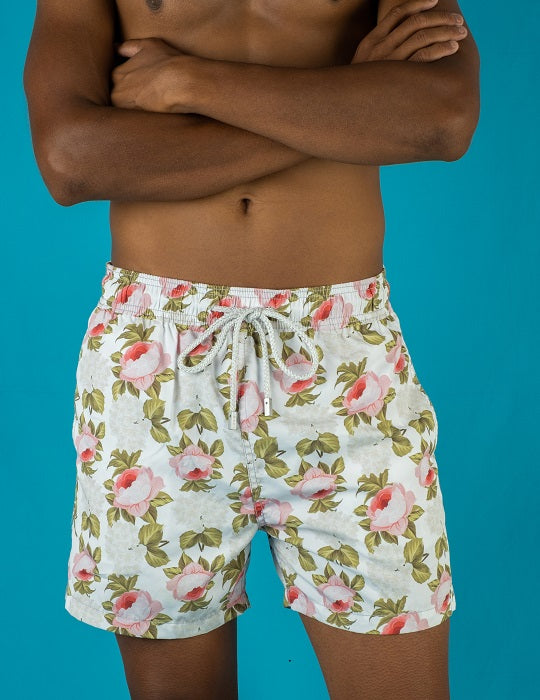 Men's Pier Sports Swim Shorts - Peony