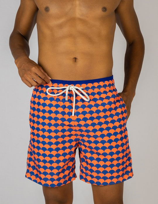 Men's Pier Sports Swim Shorts - Scales