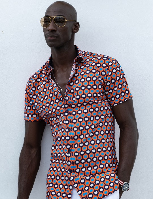 Men's Positano Poplin Short Sleeve Shirt - Ipanema