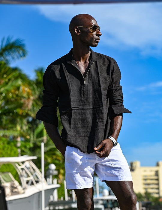 Men's Sorrento Solid Linen Shirts