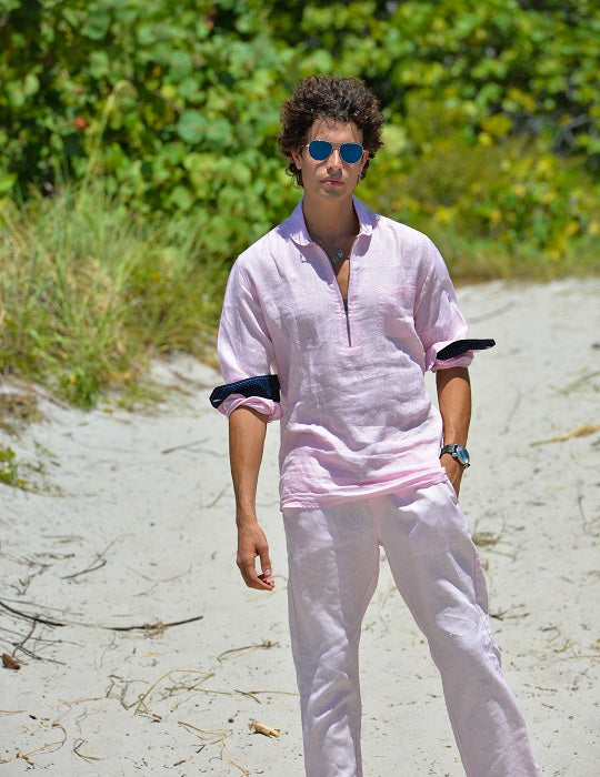 Men's Sorrento Solid Linen Shirts