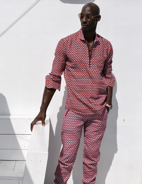 Men's Sorrento Patterned Linen Shirts