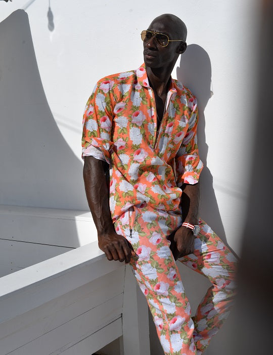 Men's Sorrento Patterned Linen Shirts