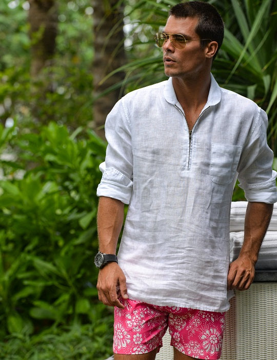 Men's Sorrento Solid Linen Shirts