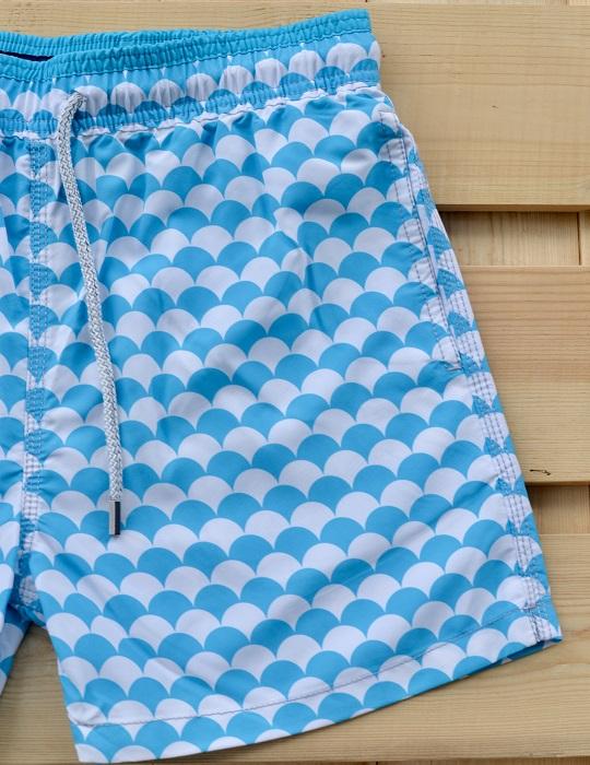 Men's South Beach Sports Swim Shorts - Scales