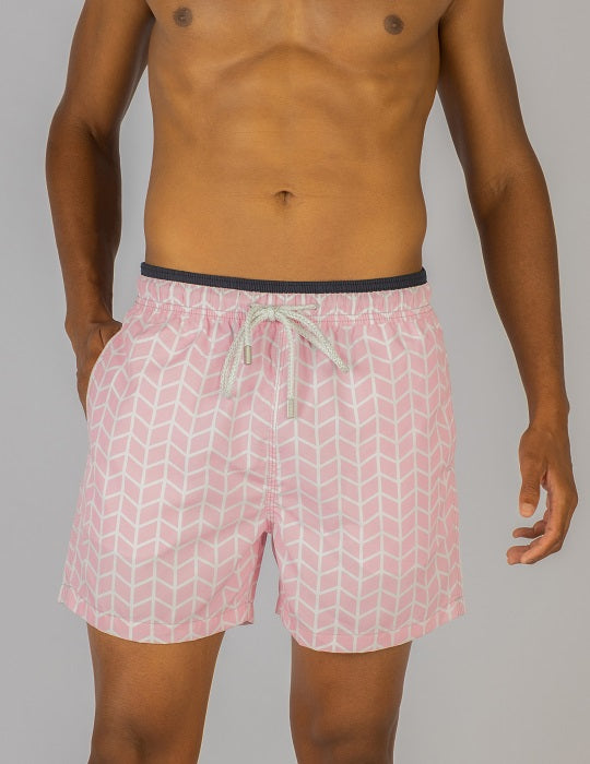 Men's South Beach Sports Swim Shorts - Squiggle
