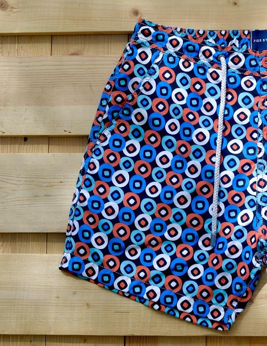 Men's Bora Bora Tailored Swim Shorts - Square Circle
