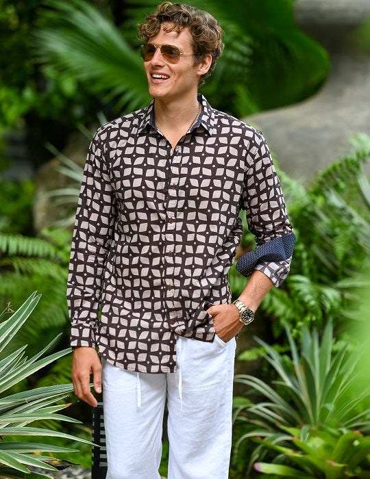 Men's St-Jean Lightweight Cotton Voile Shirt – Clover Big