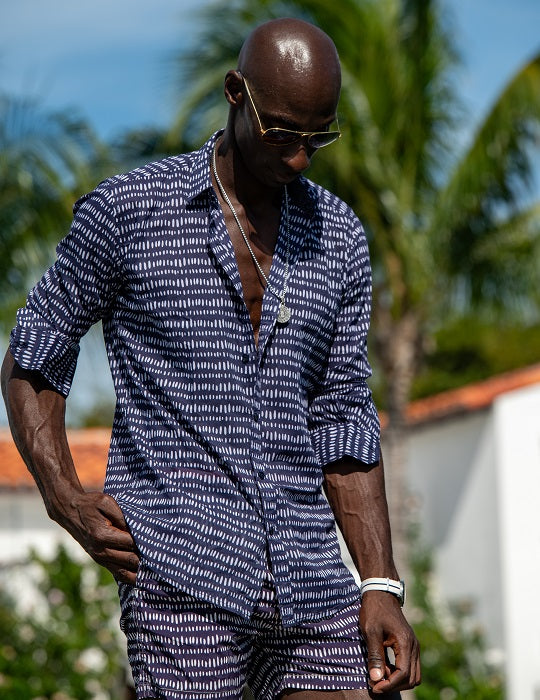 Men's St-Jean Lightweight Cotton Voile Shirt – Dash Dots