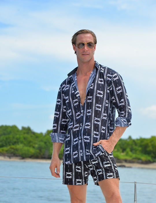 Men's St-Jean Lightweight Cotton Voile Shirt – Dragonfly