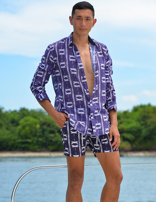 Men's St-Jean Lightweight Cotton Voile Shirt – Dragonfly