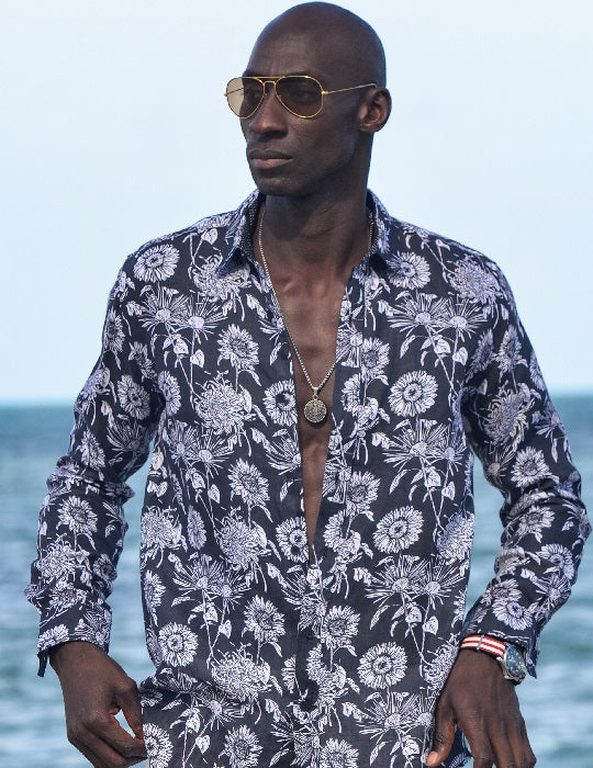 Men's St-Jean Lightweight Cotton Voile Shirt – Forest
